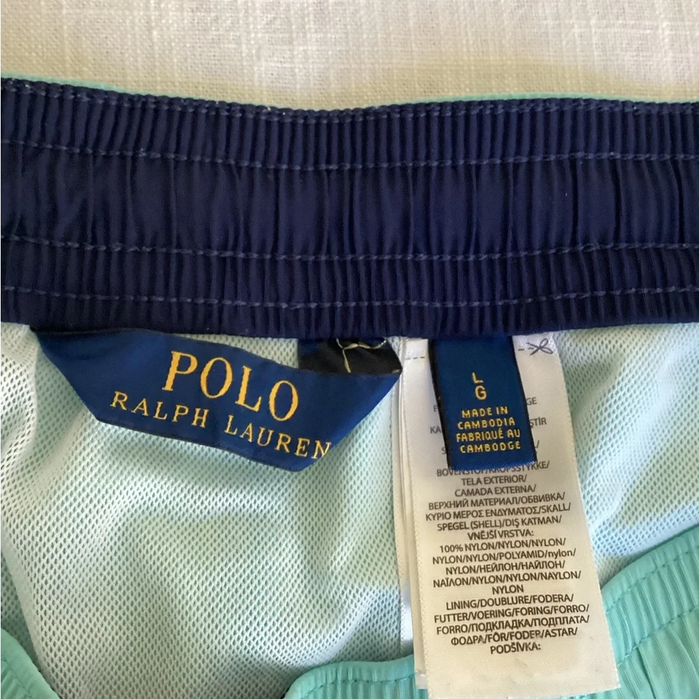 Polo Ralph Lauren 5.75” Traveler Swim Trunks Hammond Blue Blue Label Shorts